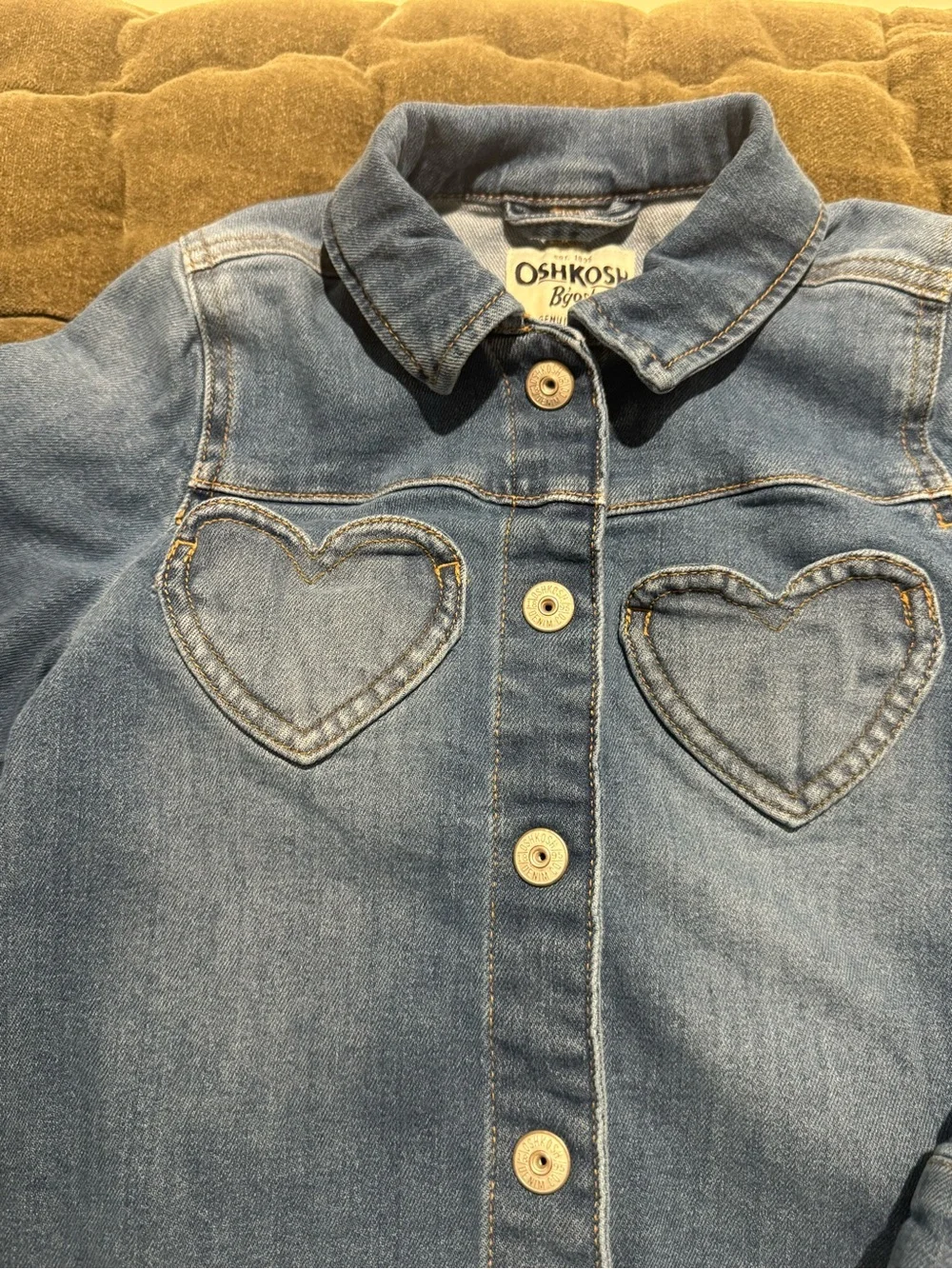 Girls' Osh Kosh Heart Denim Jacket